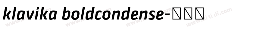 klavika boldcondense字体转换